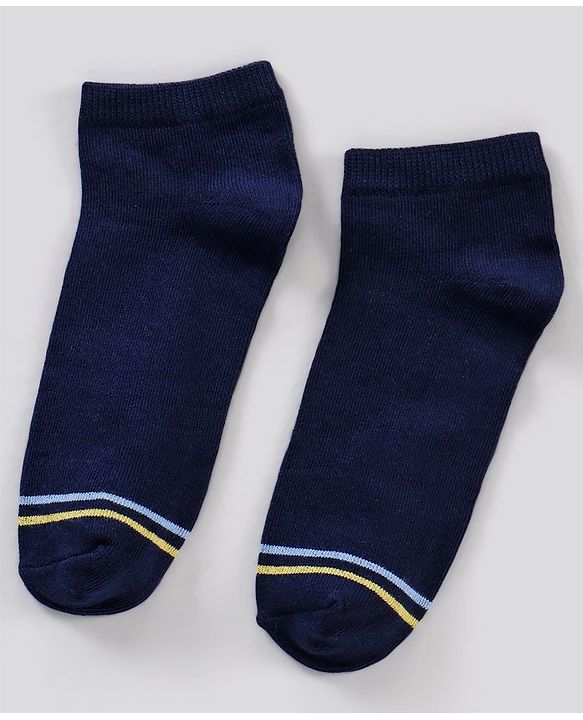 Pine Kids Ankle Length Non-Terry Anti-Microbial Socks Pack of 3 (Colour May Vary)