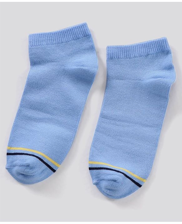 Pine Kids Ankle Length Non-Terry Anti-Microbial Socks Pack of 3 (Colour May Vary)