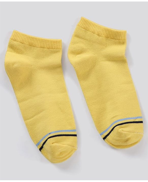 Pine Kids Ankle Length Non-Terry Anti-Microbial Socks Pack of 3 (Colour May Vary)