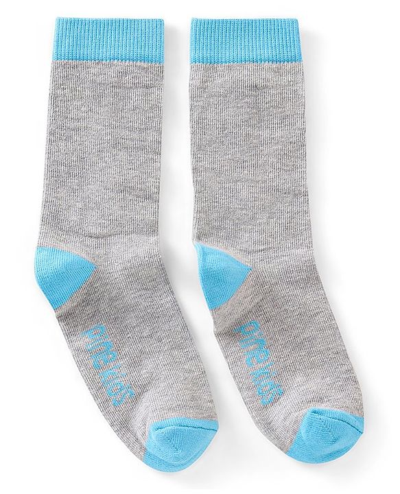 Pine Kids Regular Length Antimicrobial Socks Text Design Pack of 3 - Multicolor