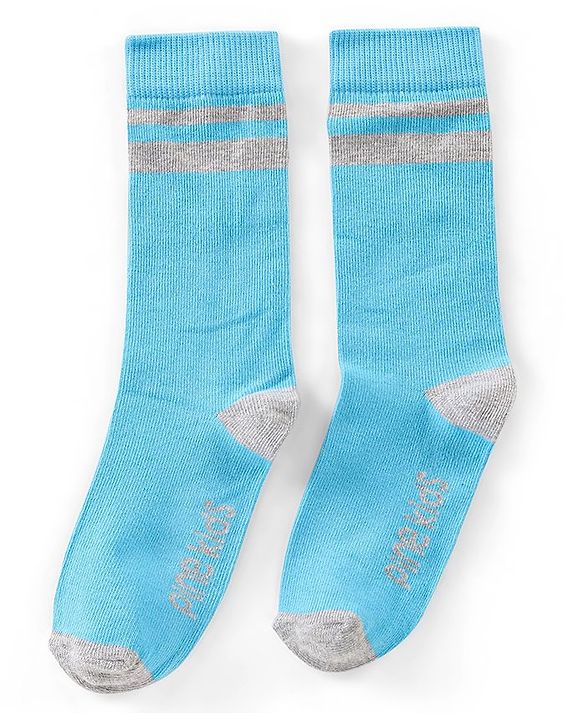 Pine Kids Regular Length Antimicrobial Socks Text Design Pack of 3 - Multicolor