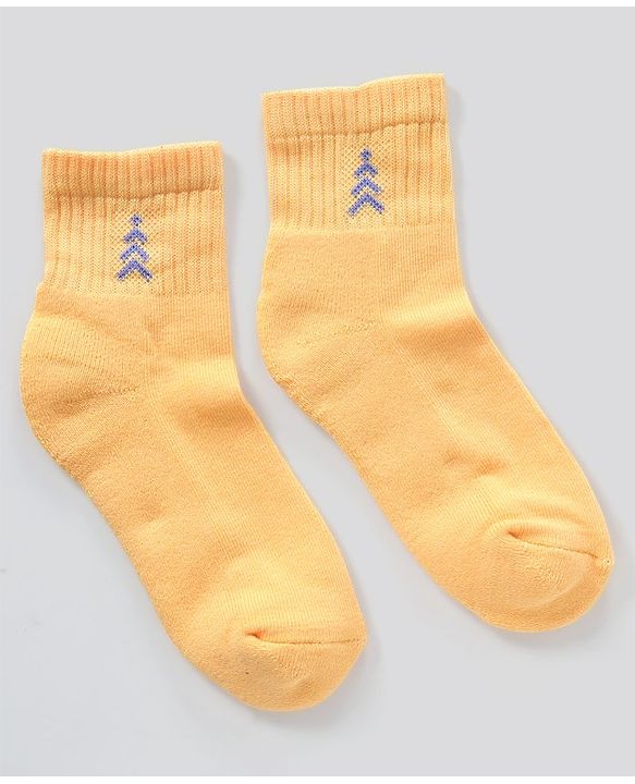 Pine Kids Ankle Length Anti Microbial Washed Terry Socks Pack of 3 (Color May Vary)