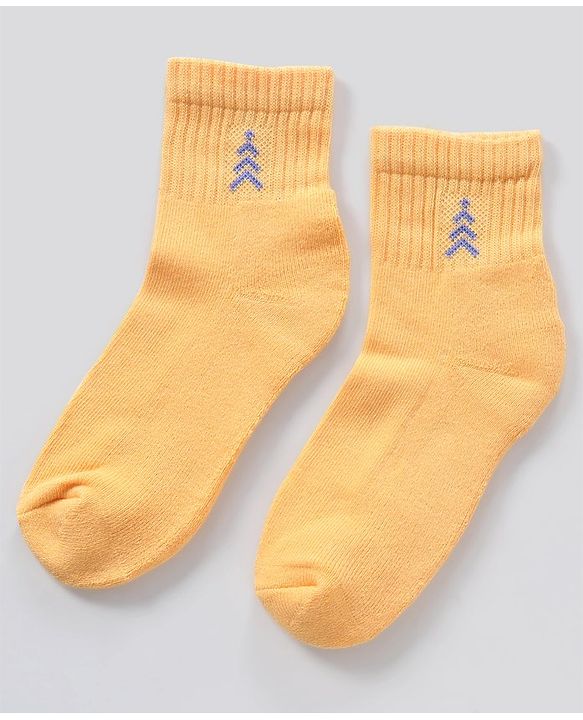 Pine Kids Ankle Length Anti Microbial Washed Terry Socks Pack of 3 (Color May Vary)