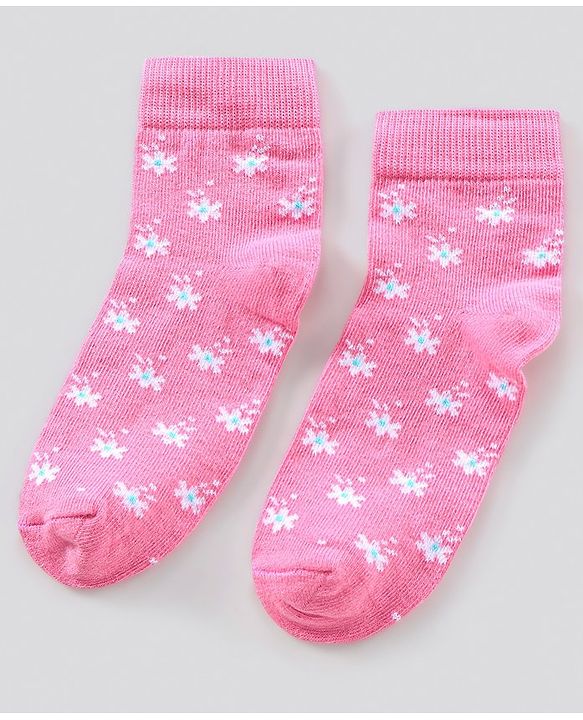 Pine Kids Anti Bacterial Ankle Length Printed Socks Pack Of 3 - Multicolour