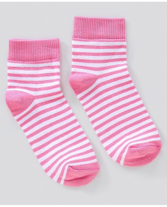 Pine Kids Anti Bacterial Ankle Length Printed Socks Pack Of 3 - Multicolour
