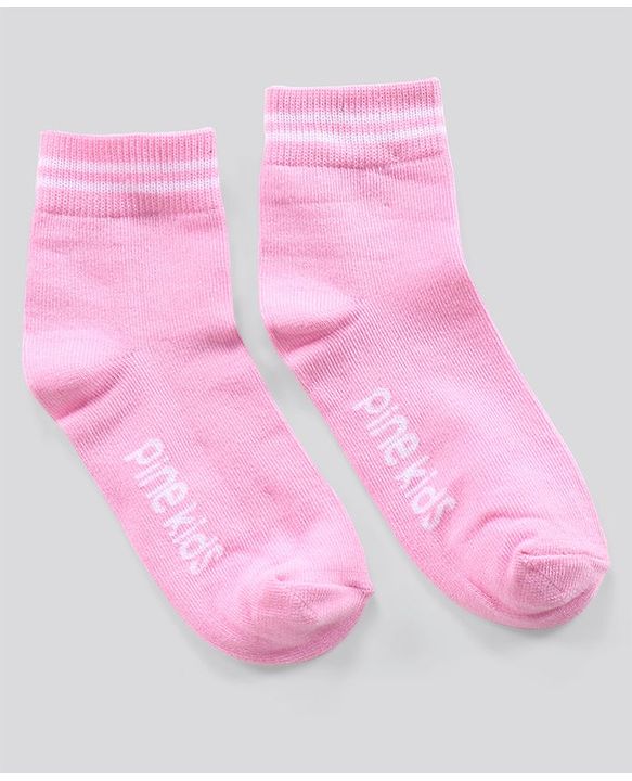 Pine Kids Regular Length Anti Microbial Washed Socks Pack of 3 (Color May Vary)