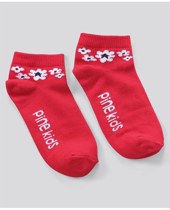 Pine Kids Ankle Length Anti Microbial Washed Socks Pack of 3 (Color May Vary)