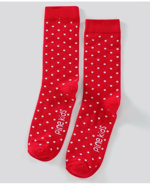Pine Kids Mid-Calf Non-Terry Anti-Microbial Socks Pack of 3 (Colour May Vary)