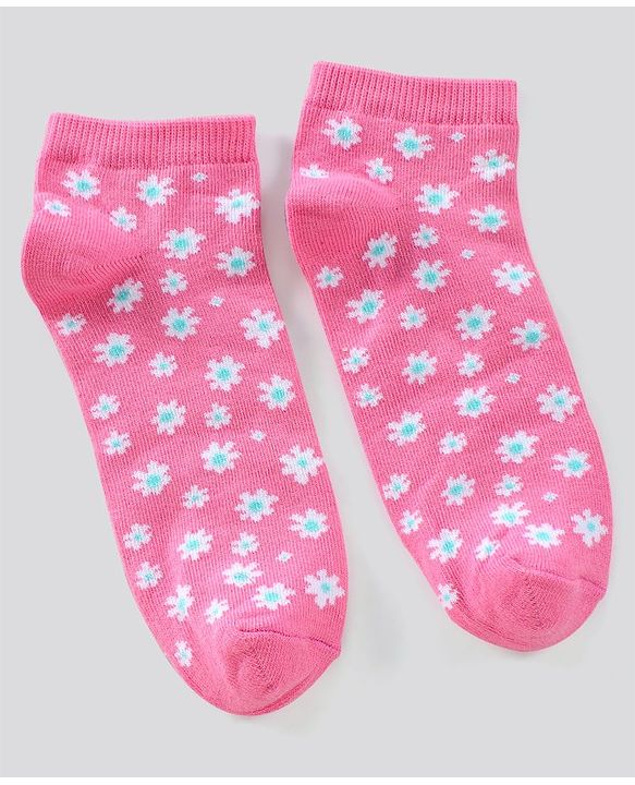 Pine Kids Ankle Length Non-Terry Anti-Microbial Socks Pack of 3 (Colour May Vary)
