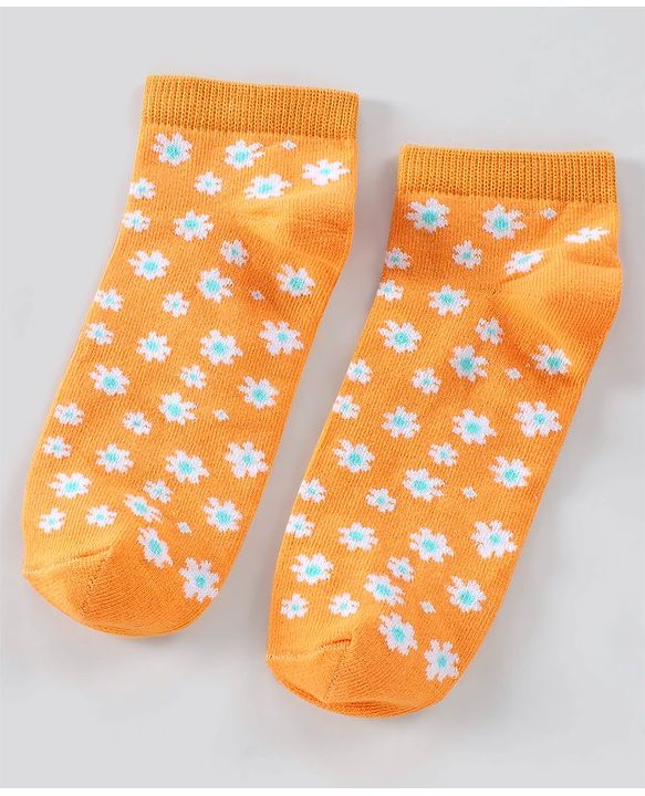 Pine Kids Ankle Length Non-Terry Anti-Microbial Socks Pack of 3 (Colour May Vary)