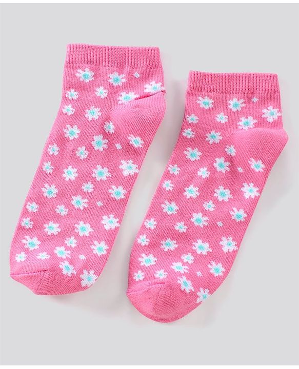 Pine Kids Ankle Length Non-Terry Anti-Microbial Socks Pack of 3 (Colour May Vary)