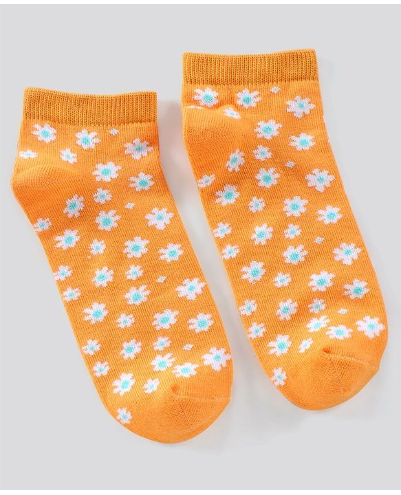 Pine Kids Ankle Length Non-Terry Anti-Microbial Socks Pack of 3 (Colour May Vary)