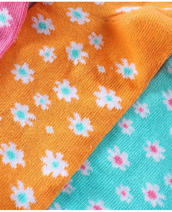 Pine Kids Ankle Length Non-Terry Anti-Microbial Socks Pack of 3 (Colour May Vary)