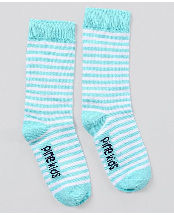 Pine Kids Antimicrobial Washed Mid Calf Length Socks Pack of 3 - Multicolour