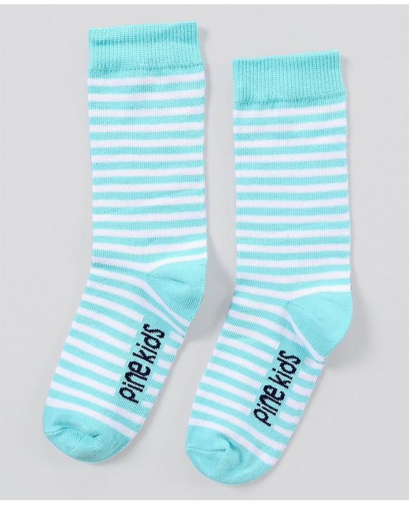 Pine Kids Antimicrobial Washed Mid Calf Length Socks Pack of 3 - Multicolour