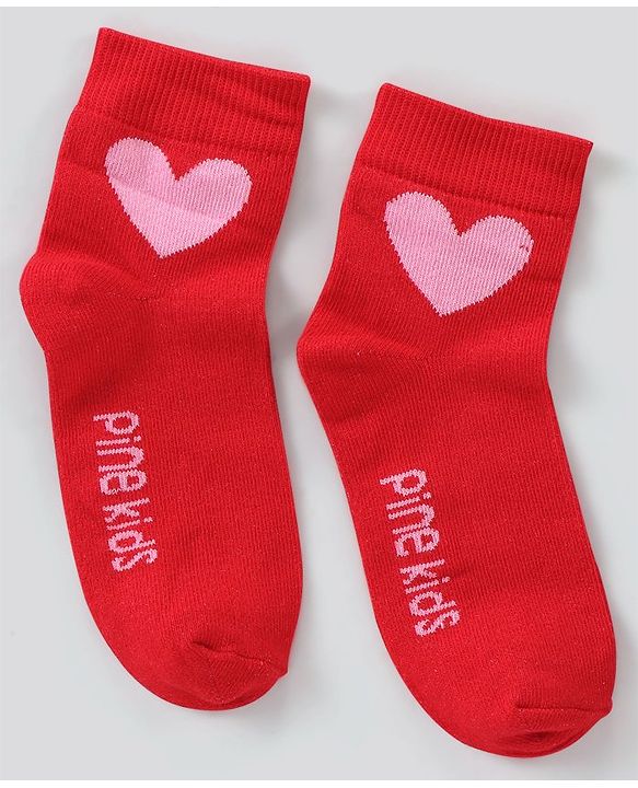 Pine Kids Regular Length Non-Terry Anti-Microbial Socks Pack of 3 (Colour May Vary)