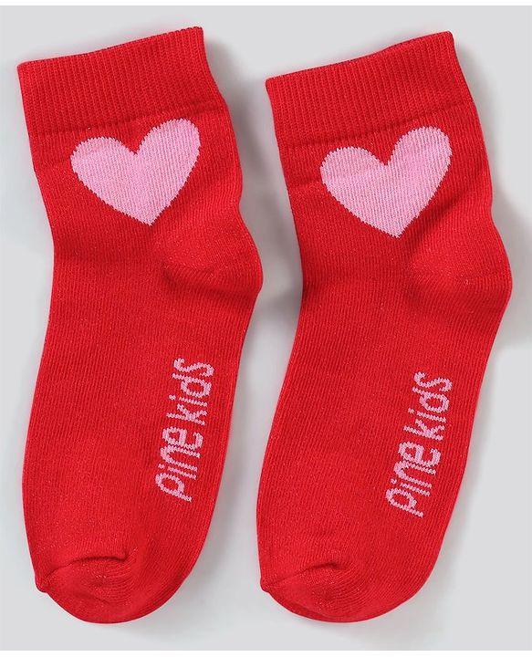 Pine Kids Regular Length Non-Terry Anti-Microbial Socks Pack of 3 (Colour May Vary)