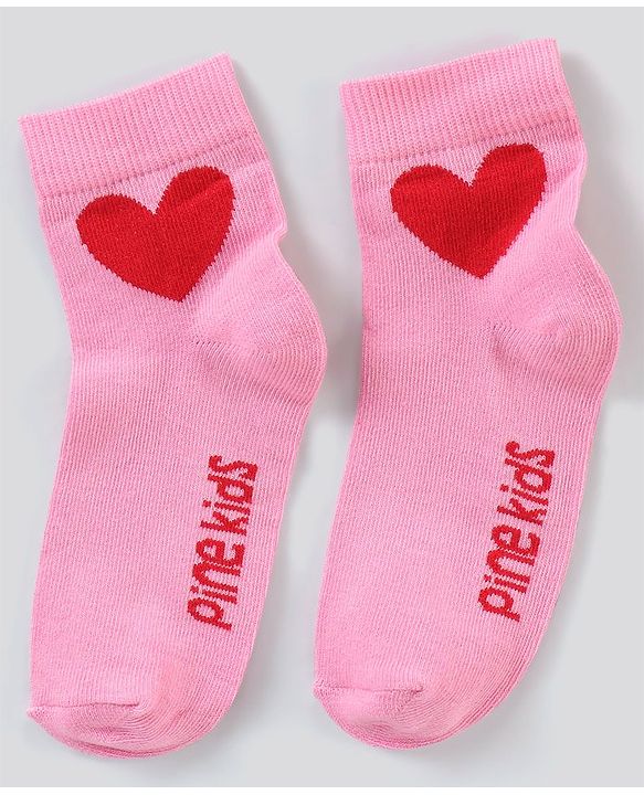 Pine Kids Regular Length Non-Terry Anti-Microbial Socks Pack of 3 (Colour May Vary)