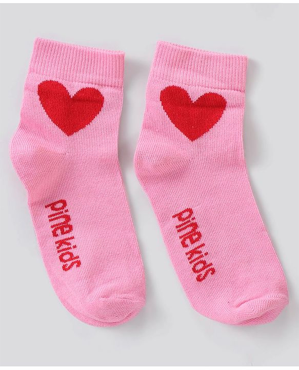 Pine Kids Regular Length Non-Terry Anti-Microbial Socks Pack of 3 (Colour May Vary)
