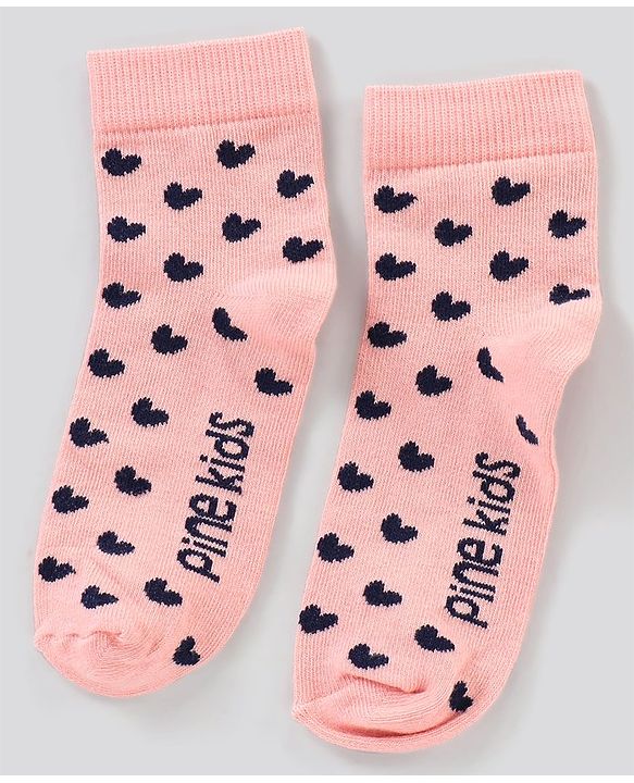 Pine Kids Regular Length Non-Terry Anti-Microbial Socks Pack of 3 (Colour May Vary)