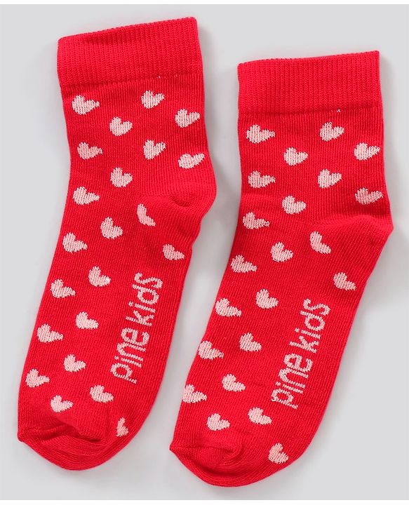 Pine Kids Regular Length Non-Terry Anti-Microbial Socks Pack of 3 (Colour May Vary)
