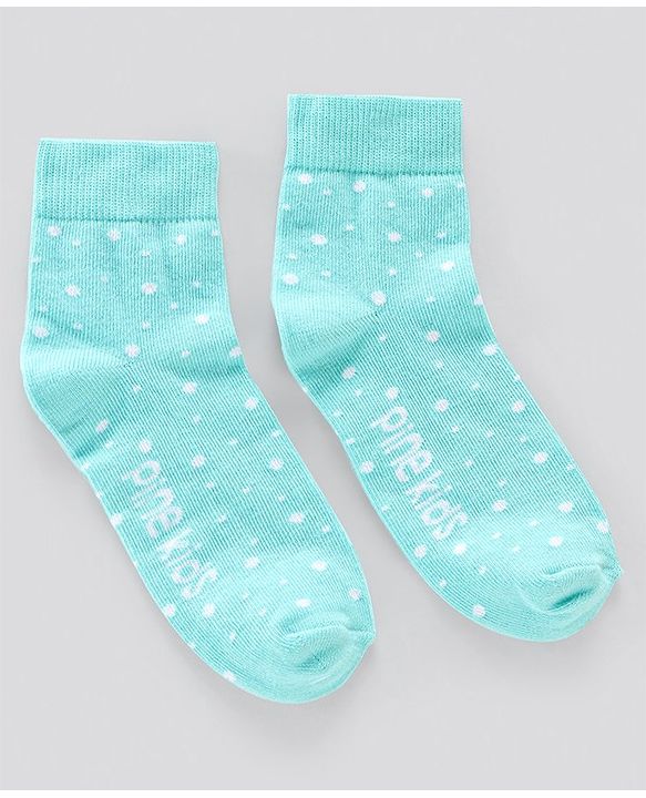 Pine Kids Anti Microbial Socks Dot Design Set of 3 Pairs (Color May Vary)