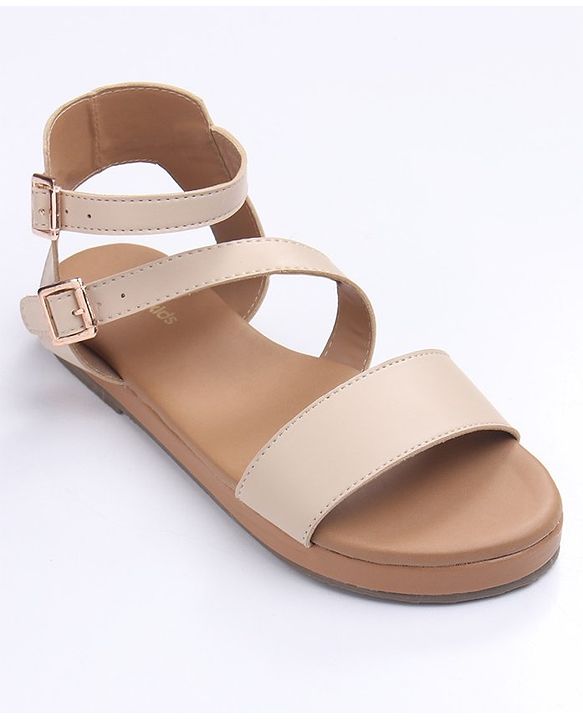 Pine Kids Party Wear Sandals with Clip on Closure - White