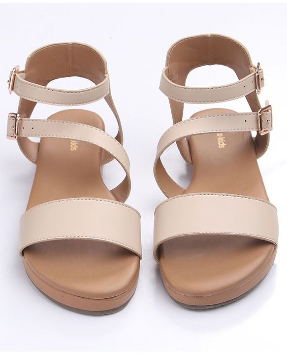 Pine Kids Party Wear Sandals with Clip on Closure - White