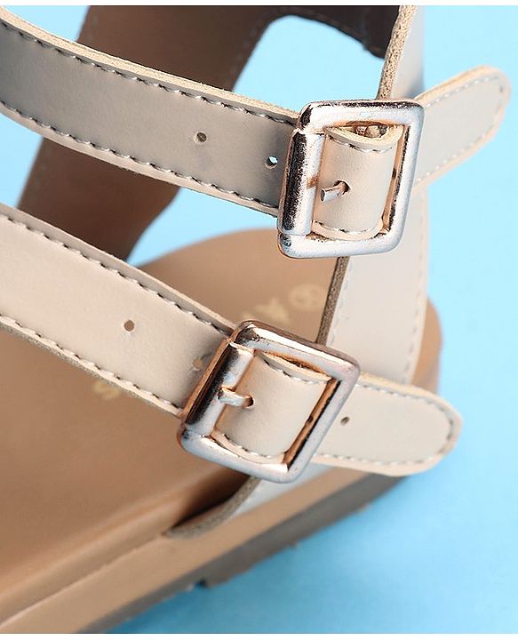 Pine Kids Party Wear Sandals with Clip on Closure - White