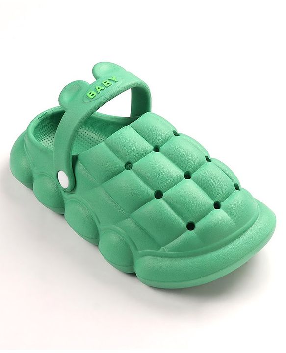Cute Walk by Babyhug Slip On Clogs Cube Design Design - Green