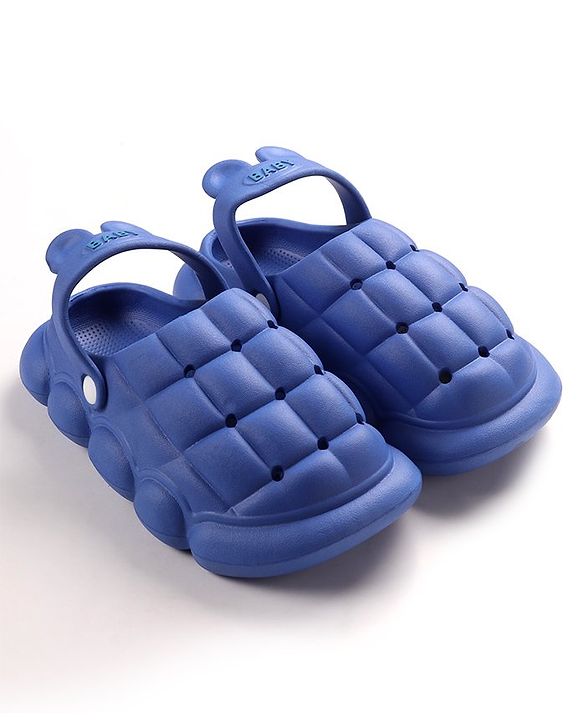 Cute Walk by Babyhug Slip On Clogs Cube Design Design - Blue
