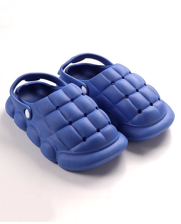 Cute Walk by Babyhug Slip On Clogs Cube Design Design - Blue