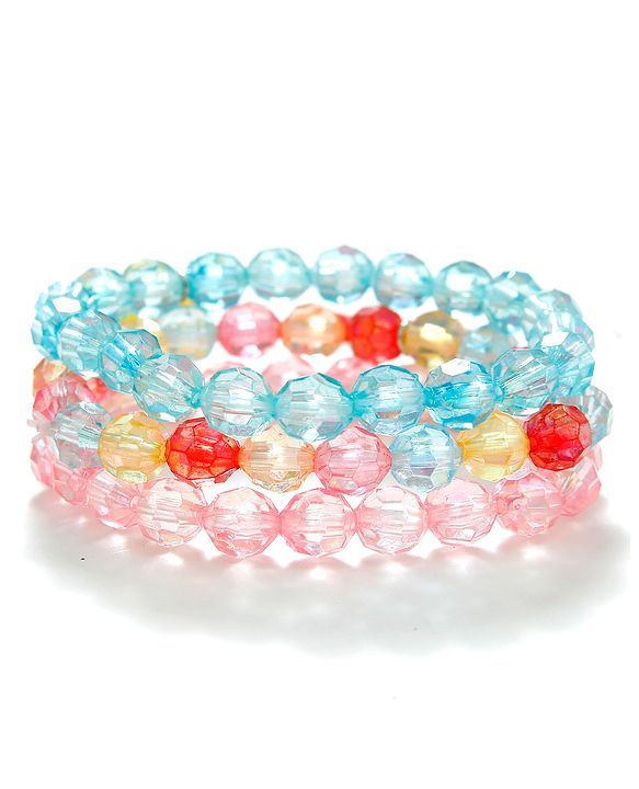 Babyhug Bracelets With Unicorn Charms Pack of 3 - Multicolor