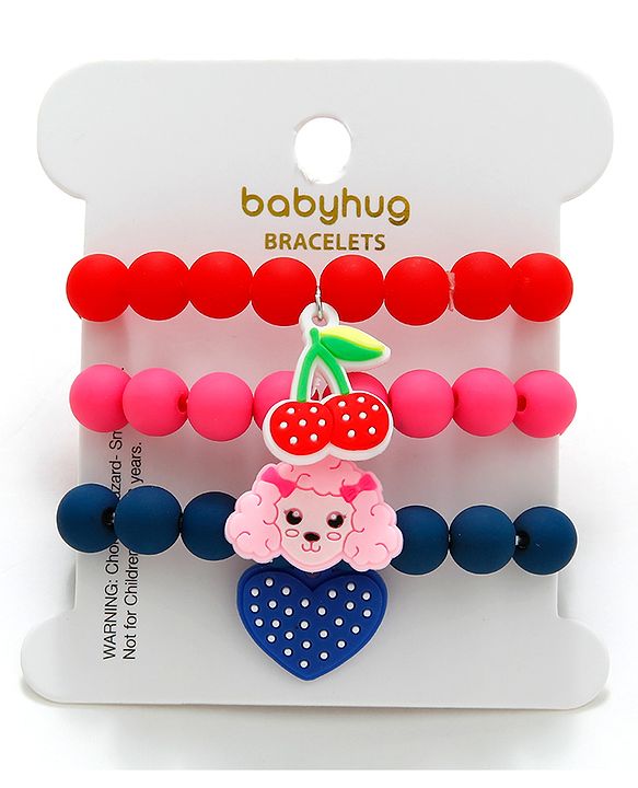 Babyhug Free Size Bracelets Pack of 3 - Multicolor