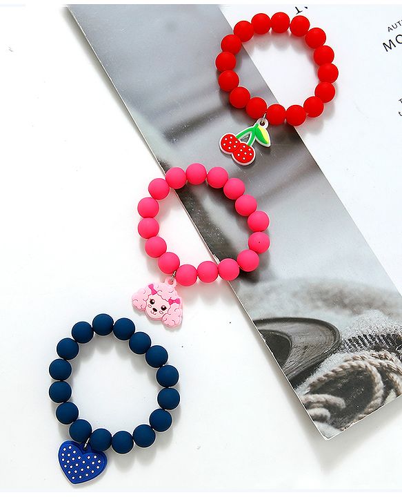 Babyhug Free Size Bracelets Pack of 3 - Multicolor