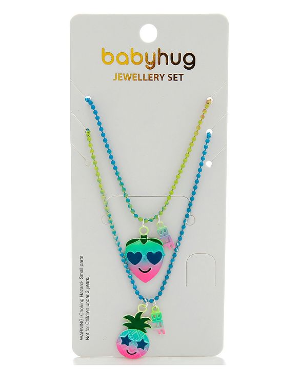 Babyhug Necklace Free Size Pack of 2 - Multicolor
