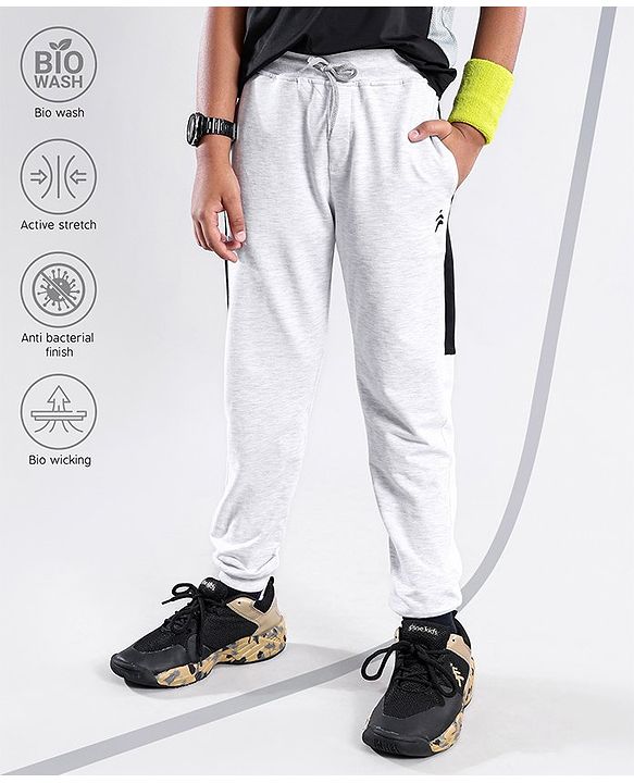 Pine Active Full Length Anti Bacterial Joggers with Stretch - Light Grey
