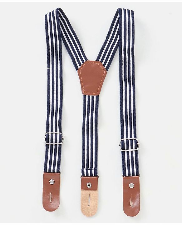 Babyhug 100%  Cotton Full Sleeves Checks Shirt & Denim Jeans With Suspender - Blue
