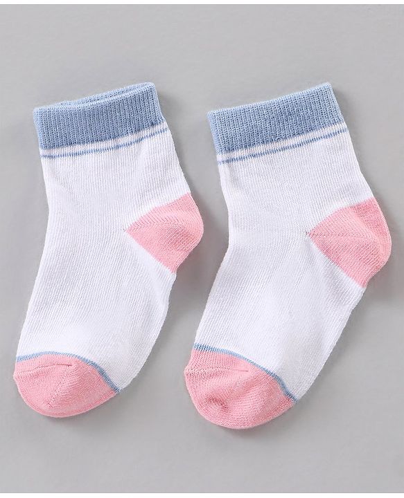 Cute Walk by Babyhug Ankle Length Antibacterial Socks Polka Dots Design Pack Of 3 - Multicolor