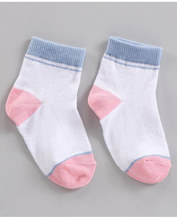 Cute Walk by Babyhug Ankle Length Antibacterial Socks Polka Dots Design Pack Of 3 - Multicolor