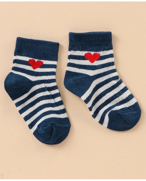 Cute Walk by Babyhug Ankle Length Antibacterial Socks Multi Design Pack Of 5 - Multicolor