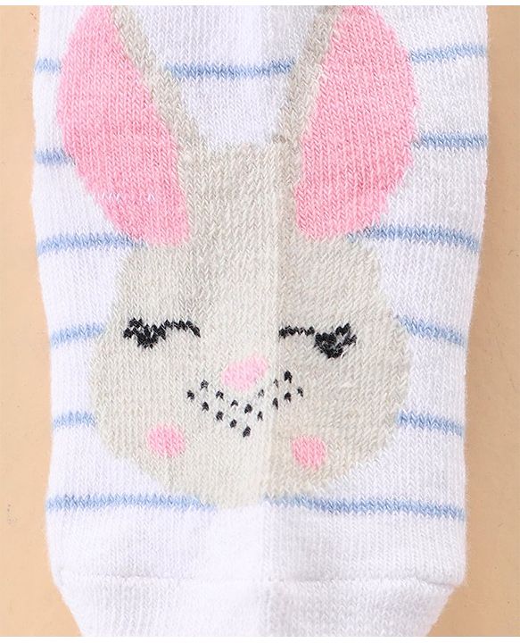 Cute Walk by Babyhug Ankle Length Antibacterial Socks Multi Design Pack Of 5 - Multicolor