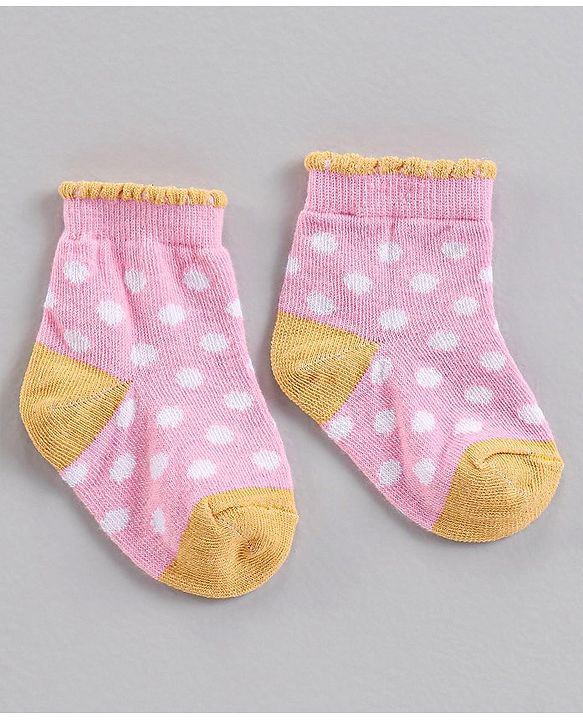 Cute Walk by Babyhug Ankle Length Antibacterial Socks Multi Design Pack Of 5 - Multicolor