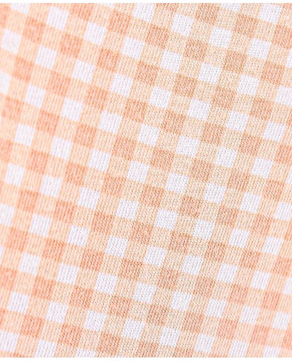 Babyhug 100% Cotton Half Sleeves Checked Frock - Multicolor