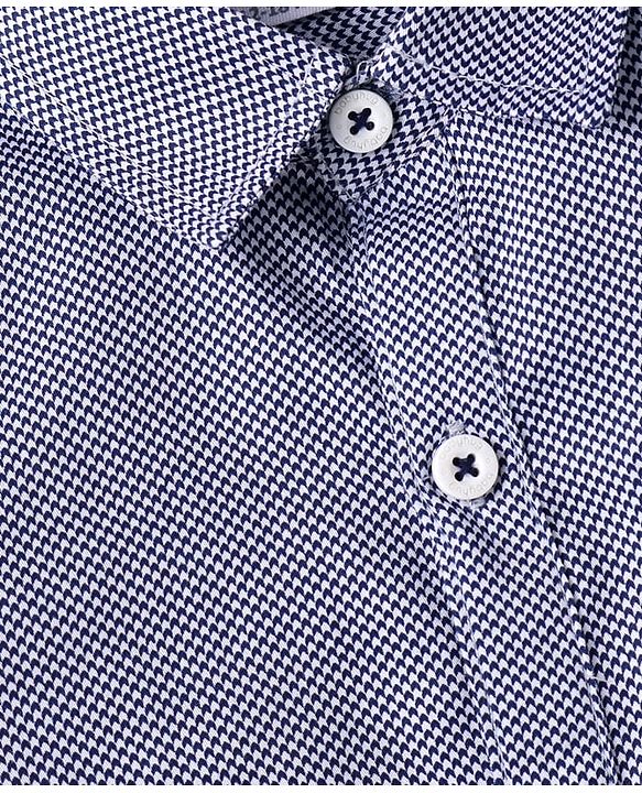 Babyhug Full Sleeves Shirt & Trousers Set Checks Print- Navy Black