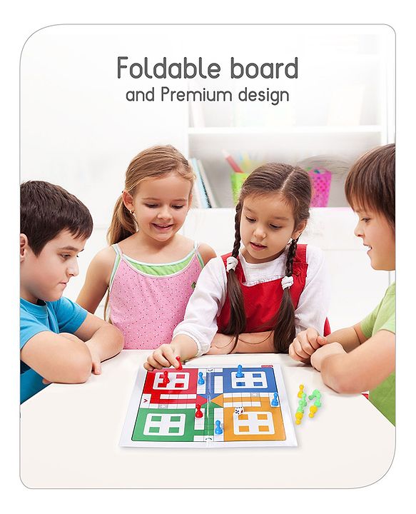 Babyhug Ludo and Snakes N Ladders Board Game - Multicolour