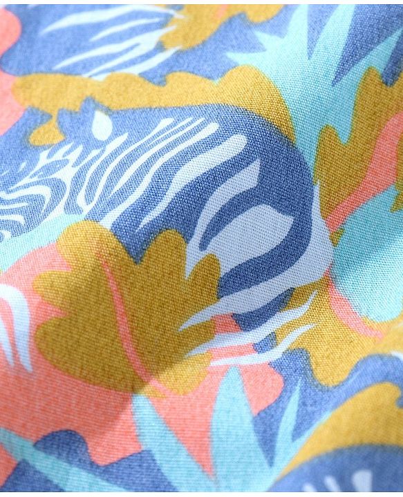 Babyhug 100% Cotton Half Sleeves Shirt Printed - Navy Blue