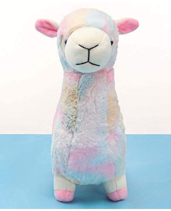 Babyhug Colourful Lama Soft Toy for Kids|Cuddly & Cozy Plush for Toddlers|Safe & durable Hug Companion|BIS Certified|Ideal Gift|Height 38 cm-Multicolour