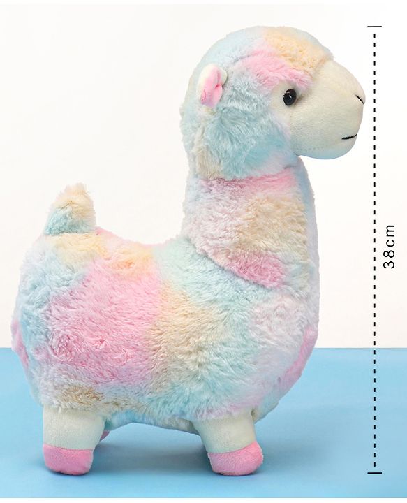 Babyhug Colourful Lama Soft Toy for Kids|Cuddly & Cozy Plush for Toddlers|Safe & durable Hug Companion|BIS Certified|Ideal Gift|Height 38 cm-Multicolour