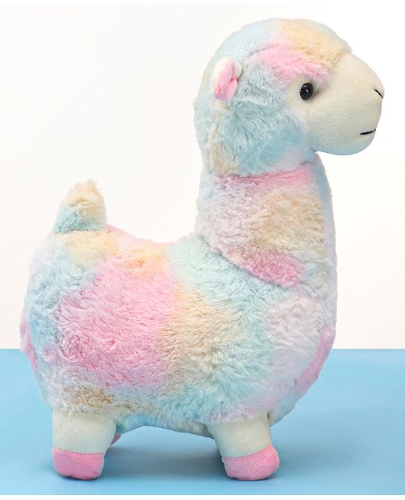 Babyhug Colourful Lama Soft Toy for Kids|Cuddly & Cozy Plush for Toddlers|Safe & durable Hug Companion|BIS Certified|Ideal Gift|Height 38 cm-Multicolour